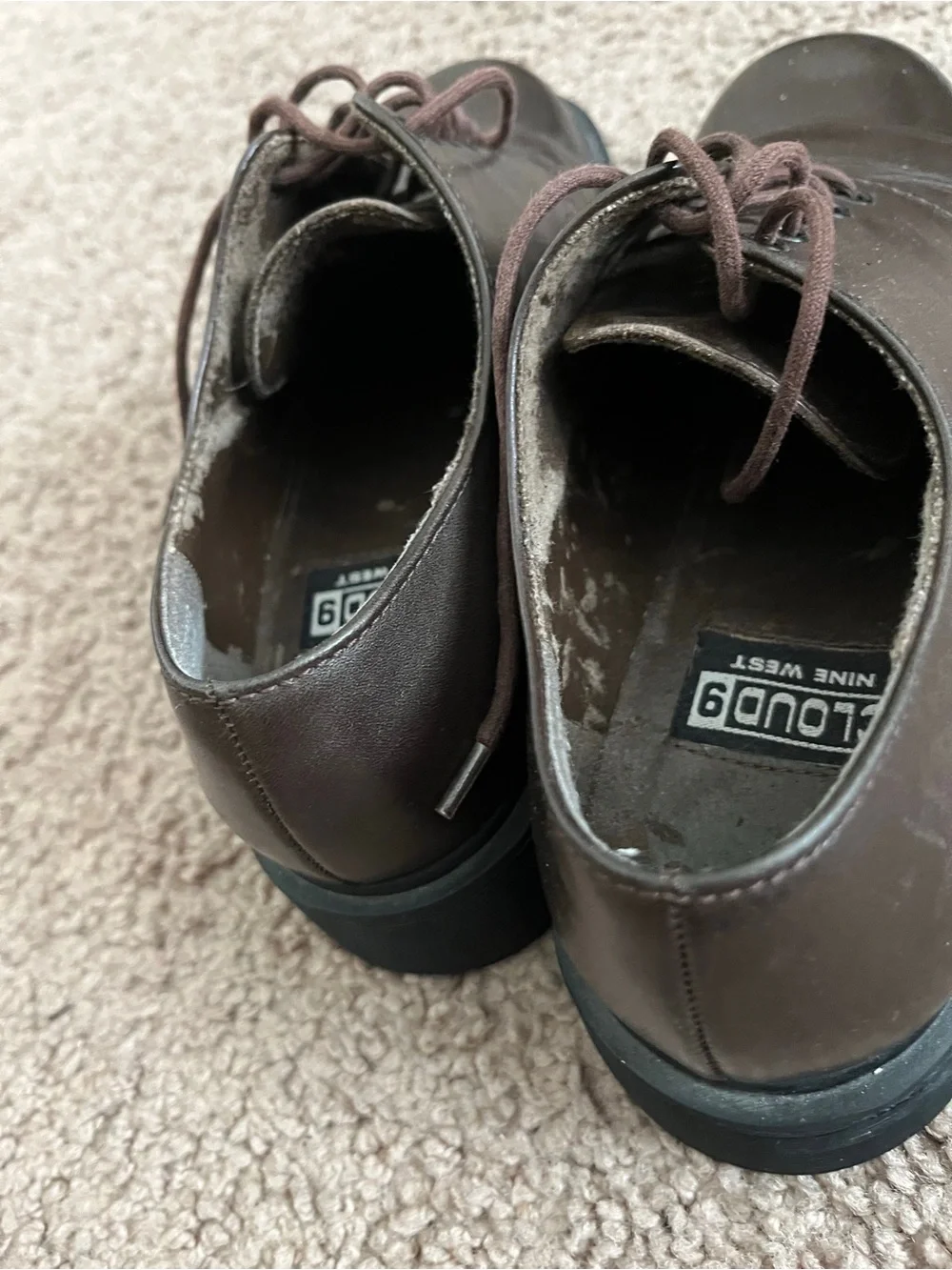 Men's Brown Leather Derby Dress Shoes - Classic Lace-Up